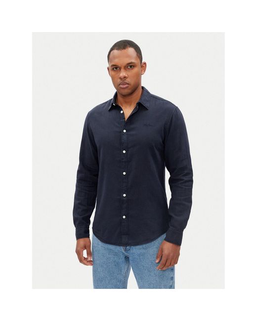 Pepe Jeans Hemd Arnau Pm308844 Regular Fit in Blue für Herren