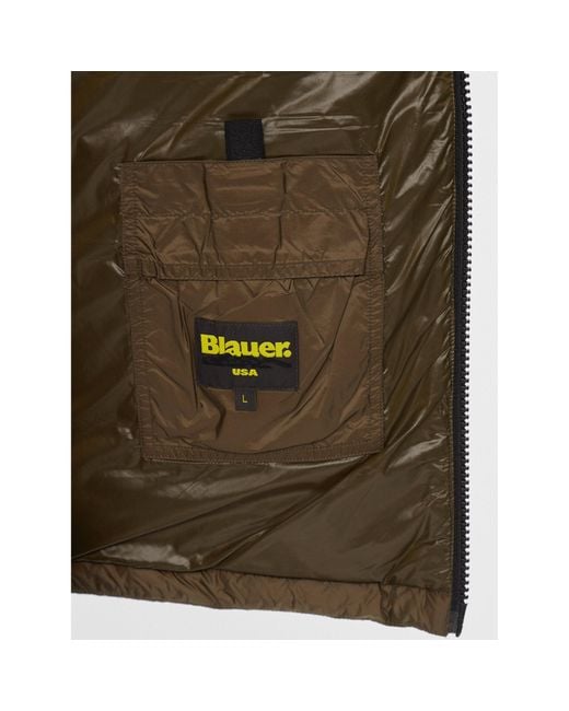 Blauer Daunenjacke 23Wbluc03008 Grün Regular Fit in Brown für Herren