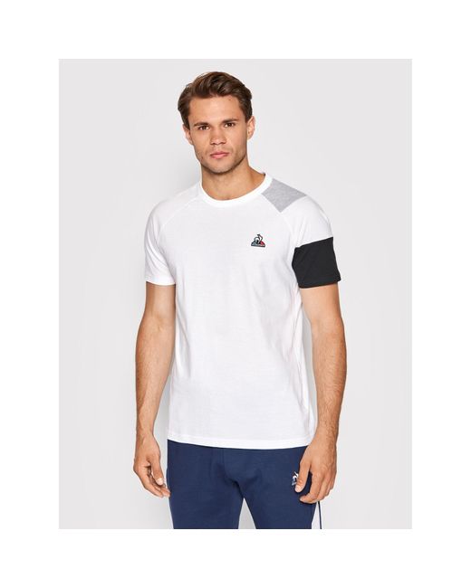 Le Coq Sportif T-Shirt 2210565 Weiß Regular Fit in White für Herren