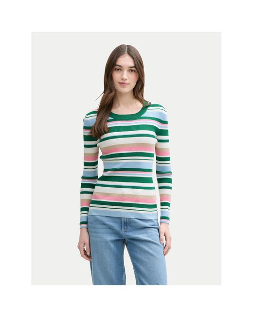 Tom Tailor Green Pullover 1045615 Slim Fit