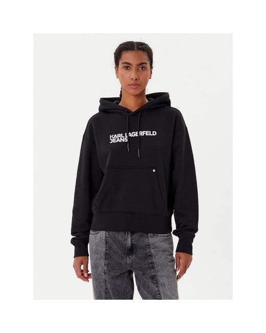 Karl Lagerfeld Black Sweatshirt A2W20053 Regular Fit