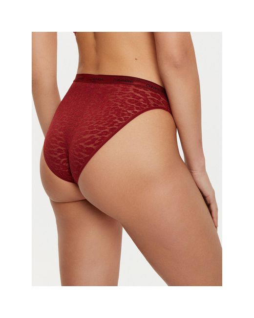 Calvin Klein Red 2Er-Set Klassische Damenslips 000Qd5253E