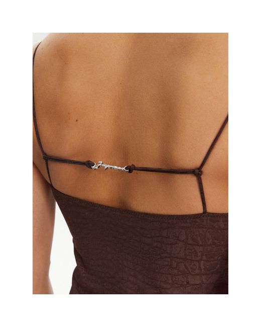 Jacquemus Brown Coctailkleid 25E251Dr100-1713 Regular Fit