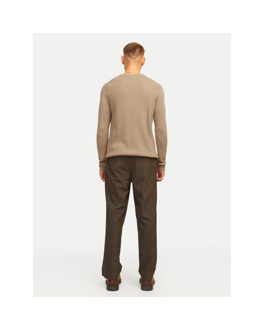 Jack & Jones Pullover Pannel 12258471 Regular Fit in Natural für Herren