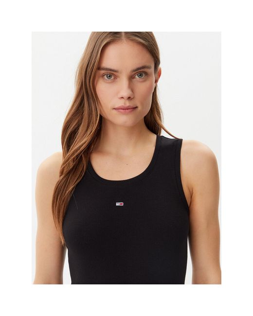 Tommy Hilfiger Black Kleid Für Den Alltag Essential Dw0Dw20674 Slim Fit