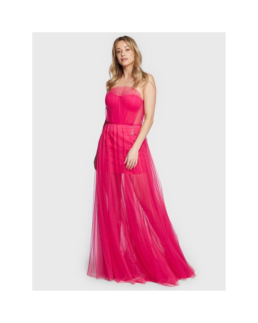 Fracomina Pink Abendkleid Fq23Sd3011W52901 Slim Fit