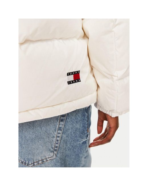 Tommy Hilfiger White Daunenjacke Alaska Dw0Dw18610 Weiß Regular Fit