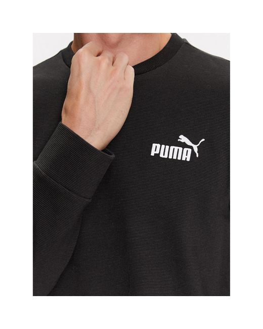 PUMA Sweatshirt Ess Elevated 675974 Regular Fit in Black für Herren