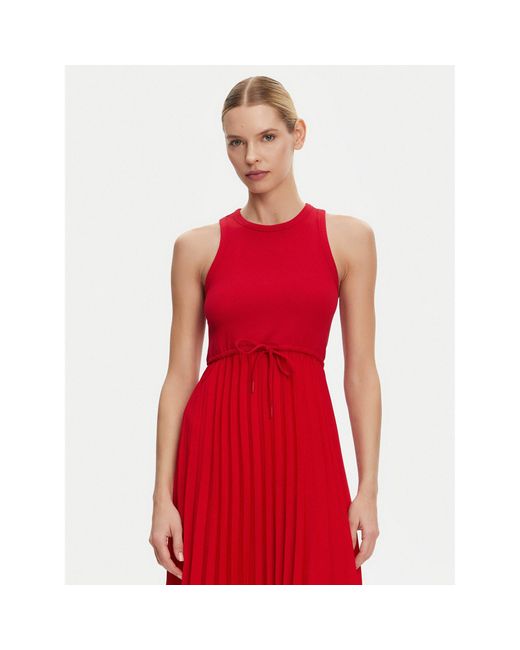 Tommy Hilfiger Red Kleid Für Den Alltag Ww0Ww39342 Regular Fit