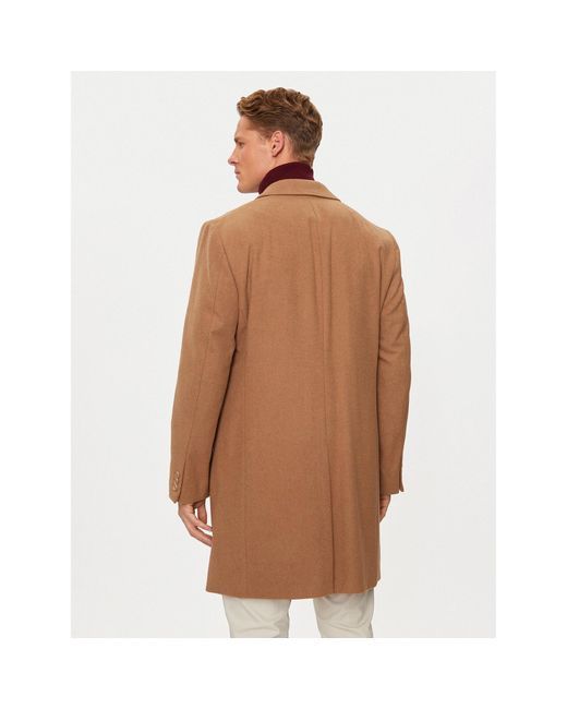 Pierre Cardin Wollmantel C4 83100.6130 Regular Fit in Brown für Herren