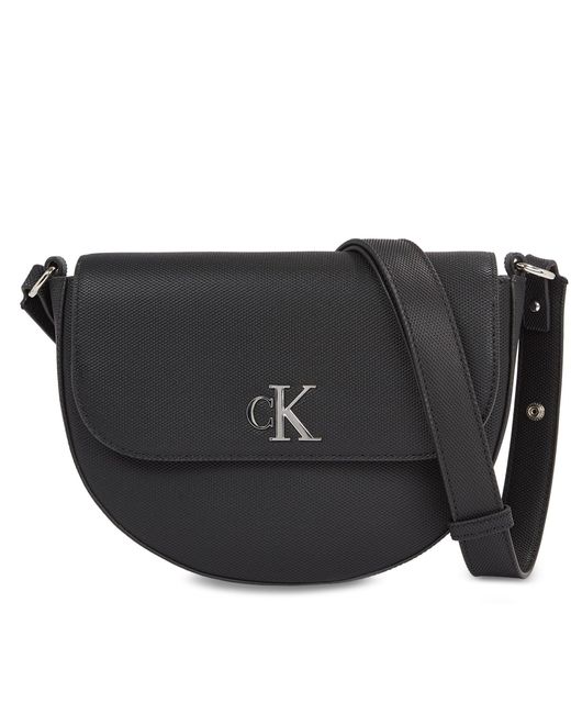 Calvin Klein Handtasche minimal monogram saddle bag22 t k60k611961 black beh