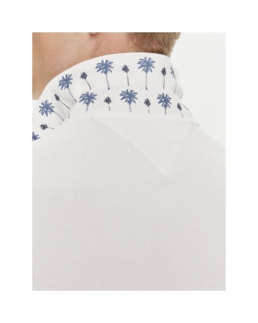 Tommy Hilfiger Polohemd Palm Under Collar Mw0Mw34738 Weiß Regular Fit in White für Herren