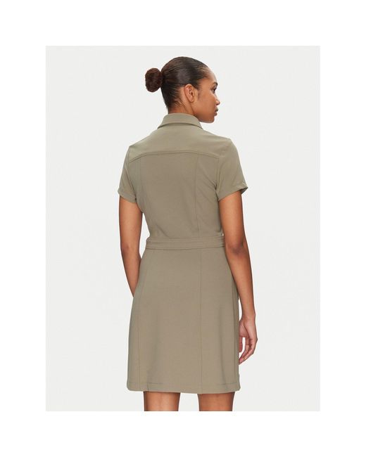 Guess White Hemdkleid W5Gk70 Kcbo2 Regular Fit