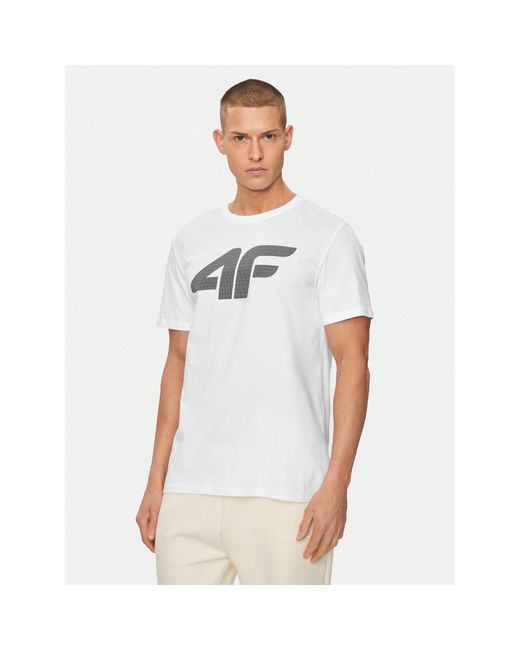 4F T-Shirt Wss24Ttshm1155 Weiß Regular Fit in White für Herren