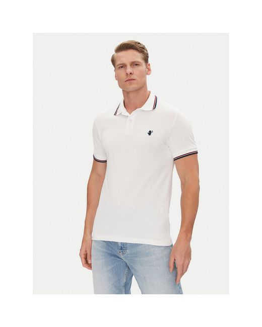 Save The Duck Poloshirt Dr0136M Bate20 Regular Fit in White für Herren