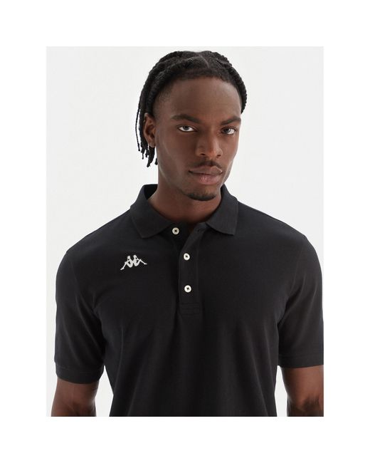 Kappa Poloshirt Logo Sharas Mss 302B3D0 Regular Fit in Black für Herren