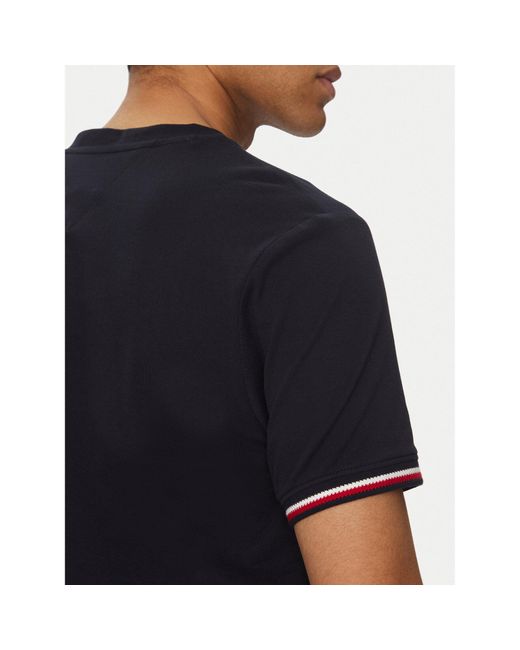 Tommy Hilfiger T-Shirt Global Stripe Mw0Mw38630 Regular Fit in Blue für Herren