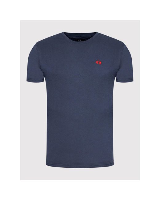 La Martina T-Shirt Ccmr04 Js206 Regular Fit in Blue für Herren