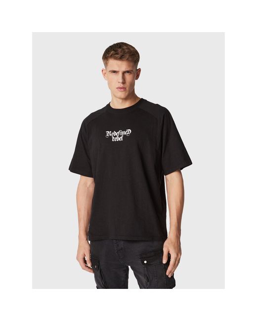 Redefined Rebel T-Shirt Marcel 211158 Regular Fit in Black für Herren