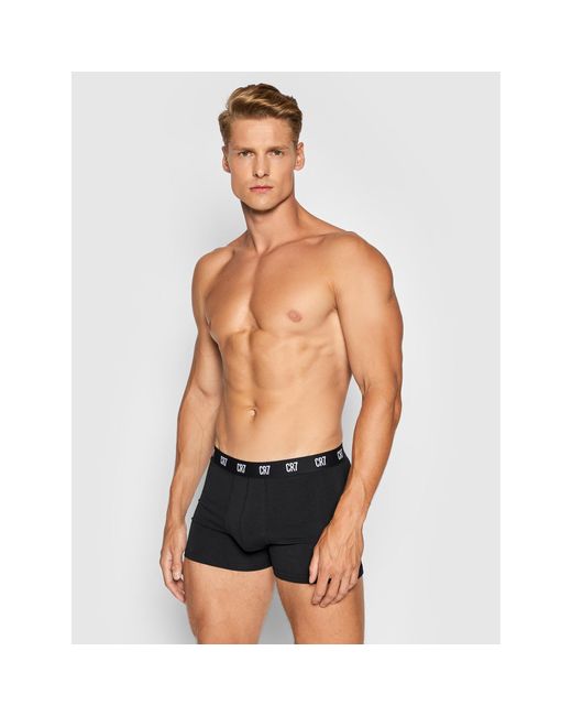 Cristiano Ronaldo CR7 5Er-Set Boxershorts Basic Trunk 5-Pack 8106-49-2900 in Black für Herren