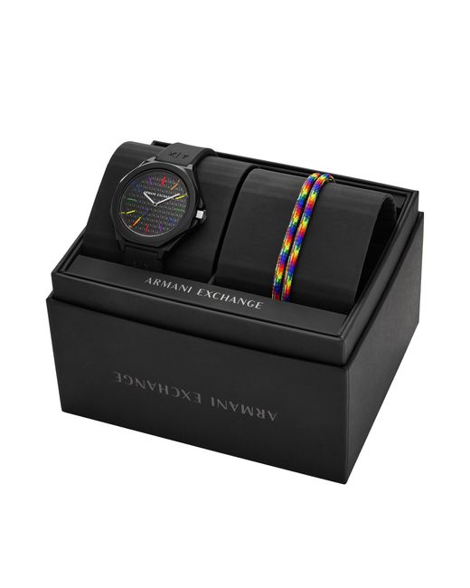 Armani Exchange Uhr Und Armband Set Andrea Gift Set Ax7158Set in Black für Herren