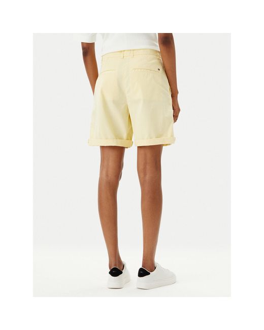 Tommy Hilfiger Yellow Stoffshorts Ww0Ww42457 Regular Fit