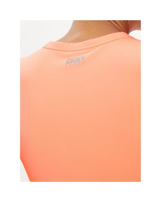 DKNY Orange Sommerkleid Dp2D4754 Slim Fit