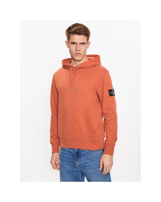 Calvin Klein Sweatshirt J30J323430 Regular Fit in Orange für Herren
