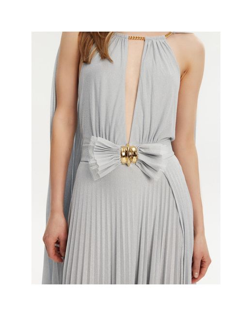 Elisabetta Franchi White Abendkleid Ab-R13-51E2-V860 Regular Fit