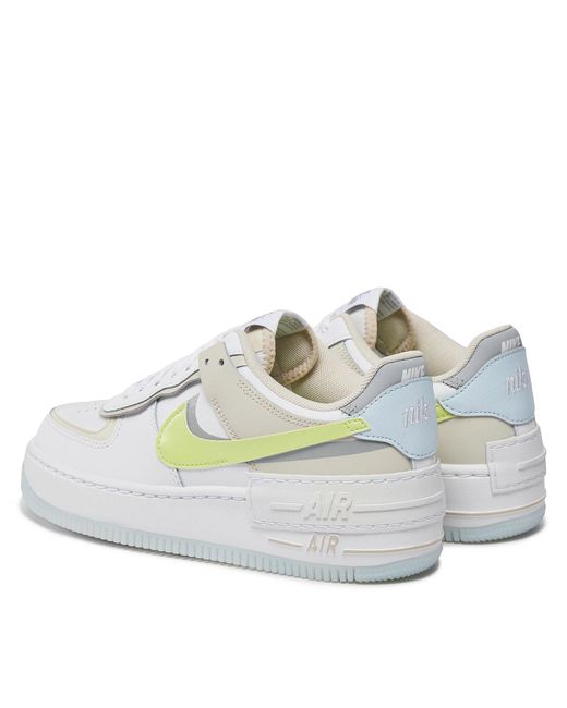Nike White Sneakers air force 1 shadow fb7582 100