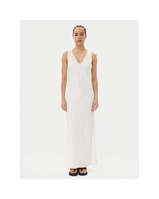 Calvin Klein White Sommerkleid K20K208355 Regular Fit