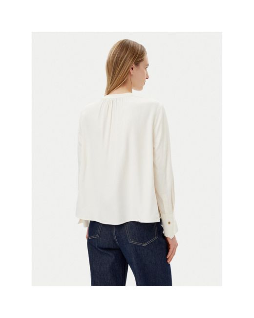 Tommy Hilfiger White Bluse Ww0Ww44049 Regular Fit