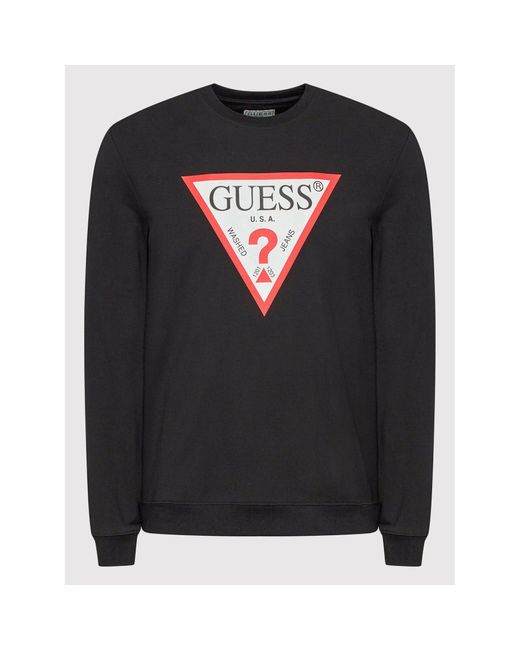 Guess Sweatshirt M2Yq37 K6Zs1 Regular Fit in Black für Herren