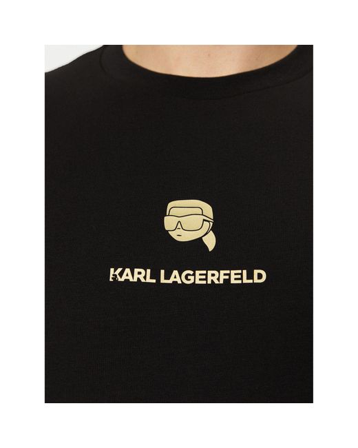 Karl Lagerfeld T-Shirt 755461 551235 Regular Fit in Black für Herren