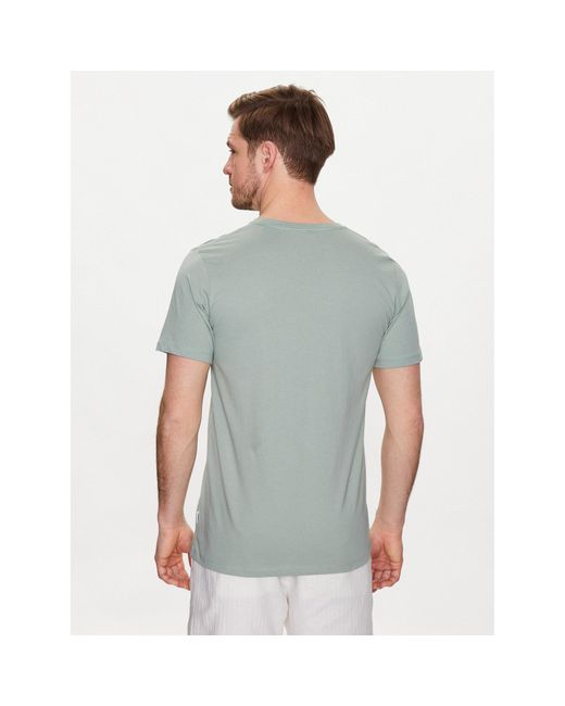 Lindbergh T-Shirt 30-400222 Grün Relaxed Fit in Gray für Herren