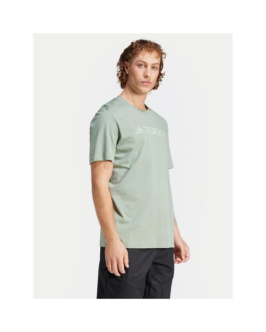 Adidas T-Shirt Terrex Classic In4688 Grün Regular Fit in Green für Herren