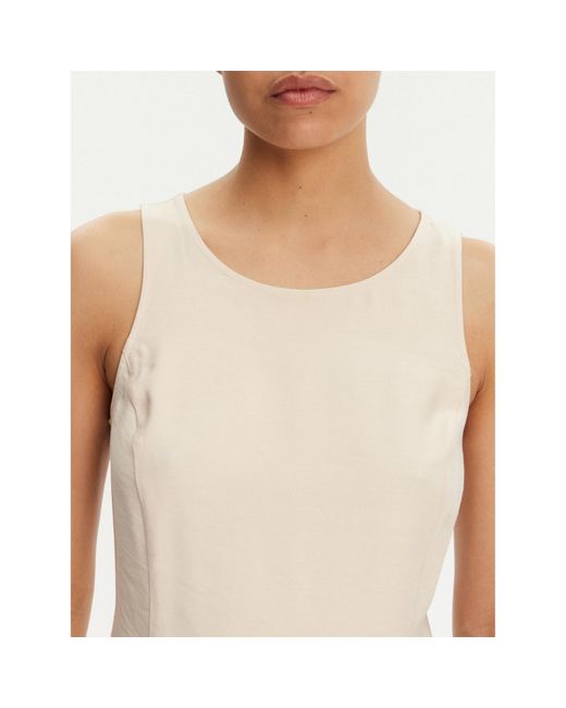 Calvin Klein Natural Kleid Für Den Alltag J20J225268 Regular Fit