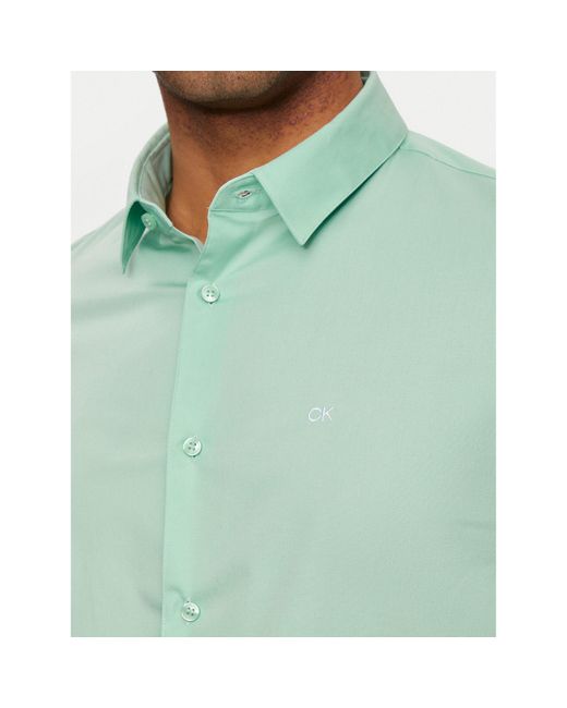 Calvin Klein Hemd K10K110856 Grün Slim Fit in Green für Herren