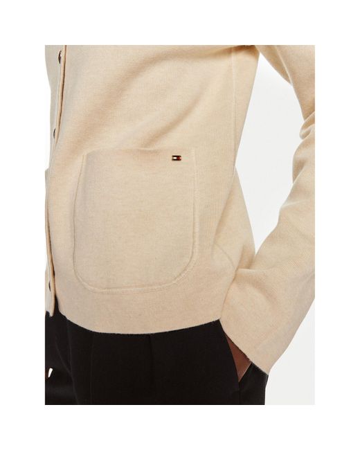 Tommy Hilfiger Natural Strickjacke Ww0Ww40846 Regular Fit