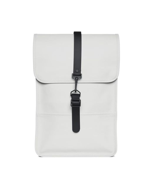 Rains White Rucksack Backpack Mini W3 13020