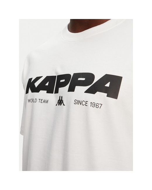 Kappa T-Shirt Nhisso 351S5Mw Regular Fit in White für Herren