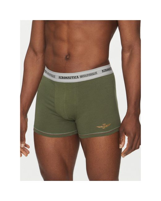 Aeronautica Militare 2Er-Set Boxershorts Am1Ubx004 in Green für Herren