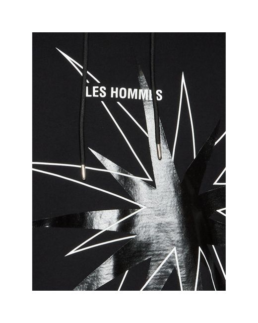 Les Hommes Sweatshirt Lf2252020741 Regular Fit in Black für Herren