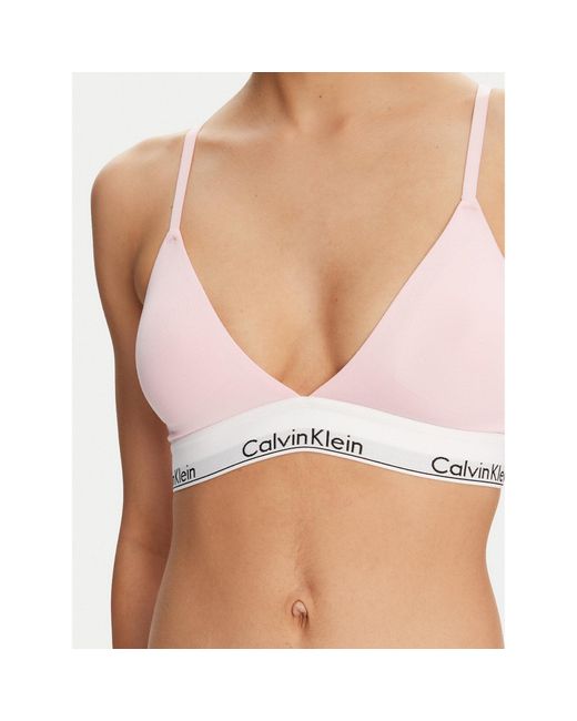 Calvin Klein White Bralette-Bh 000Qf5650E