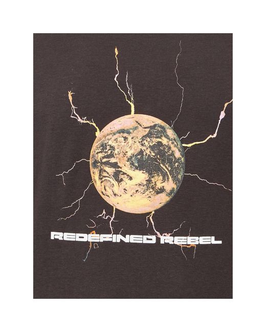 Redefined Rebel T-Shirt Harlan 221104 Regular Fit in Black für Herren
