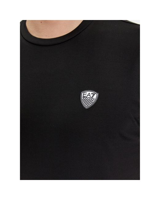 EA7 T-Shirt 8Npt16 Pjrgz 1200 Regular Fit in Black für Herren