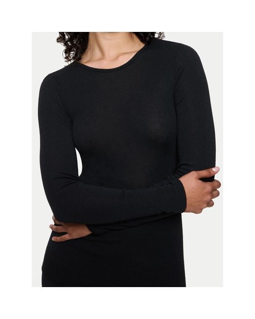 Triumph Black Pyjama-T-Shirt Beauty Layers 10225656 Slim Fit