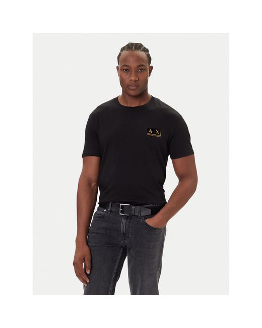 ARMANI EXCHANGE T-Shirt Xm001911 Af10356 Mc004 Regular Fit in Black für Herren