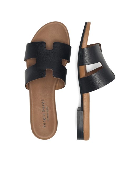 Sergio Bardi Black Pantoletten Wb05-B1037-01Sb