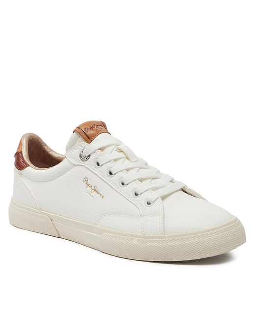 Pepe Jeans White Sneakers Kenton Street W Pls31561 Weiß